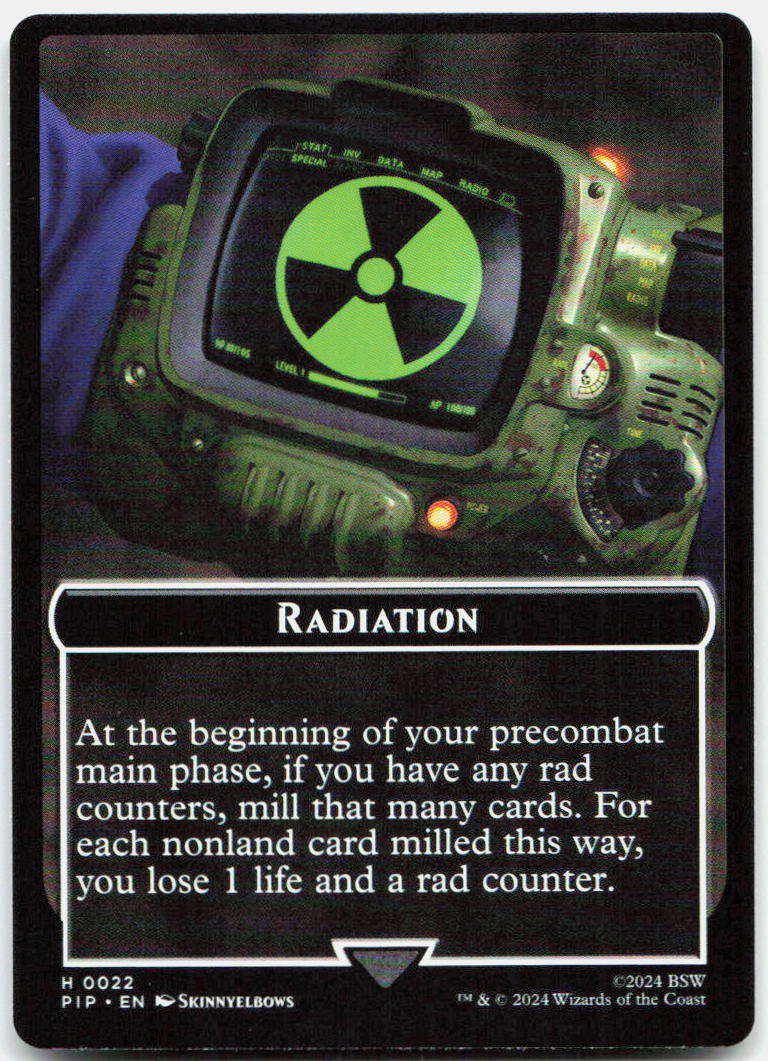 Radiation // Copy Double-Sided Token NM T Universes Beyond: Fallout 22 // 1