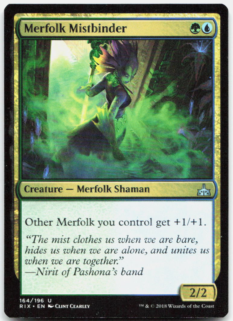 Merfolk Mistbinder NM U Rivals of Ixalan 164