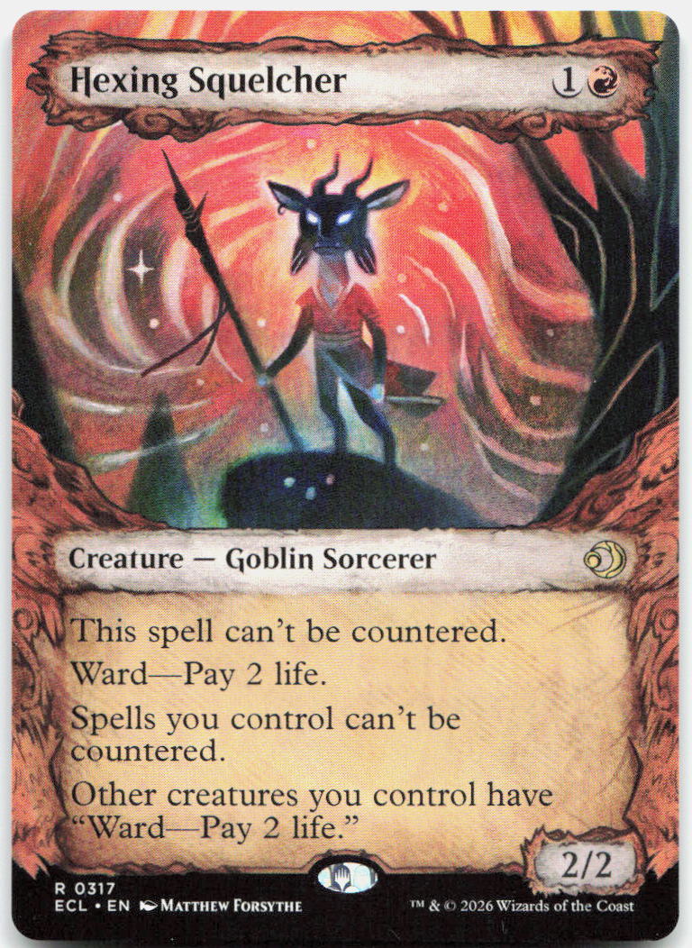 Hexing Squelcher (Showcase) NM R Lorwyn Eclipsed 317