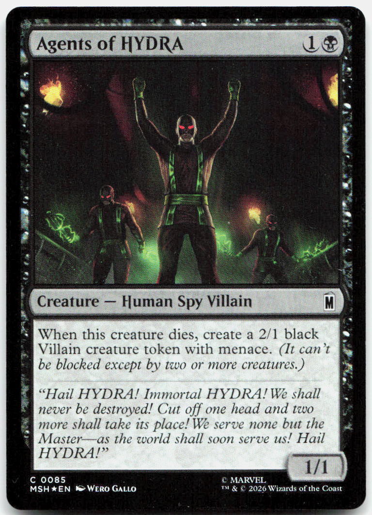 Agents of HYDRA NM Foil C Marvel Super Heroes 85