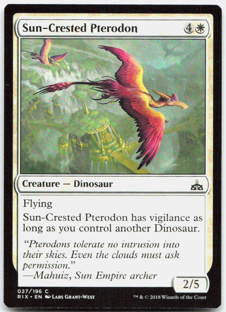 Sun-Crested Pterodon NM C Rivals of Ixalan 27