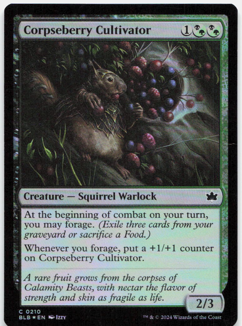 Corpseberry Cultivator NM Foil C Bloomburrow 210