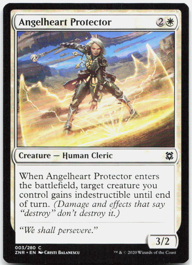 Angelheart Protector NM C Zendikar Rising 3