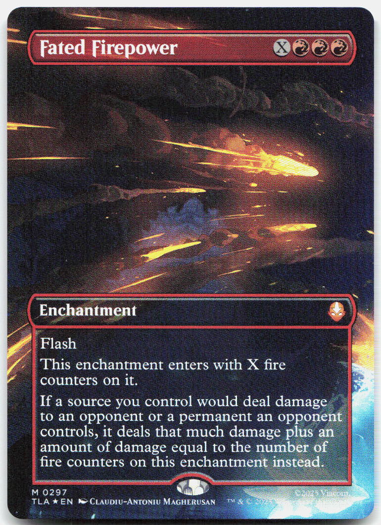 Fated Firepower (Borderless) NM Foil M Avatar: The Last Airbender 297