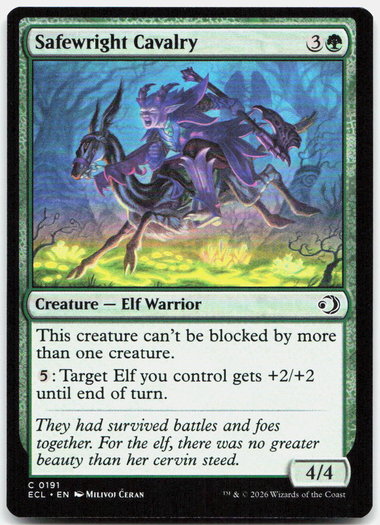 Safewright Cavalry NM C Lorwyn Eclipsed 191