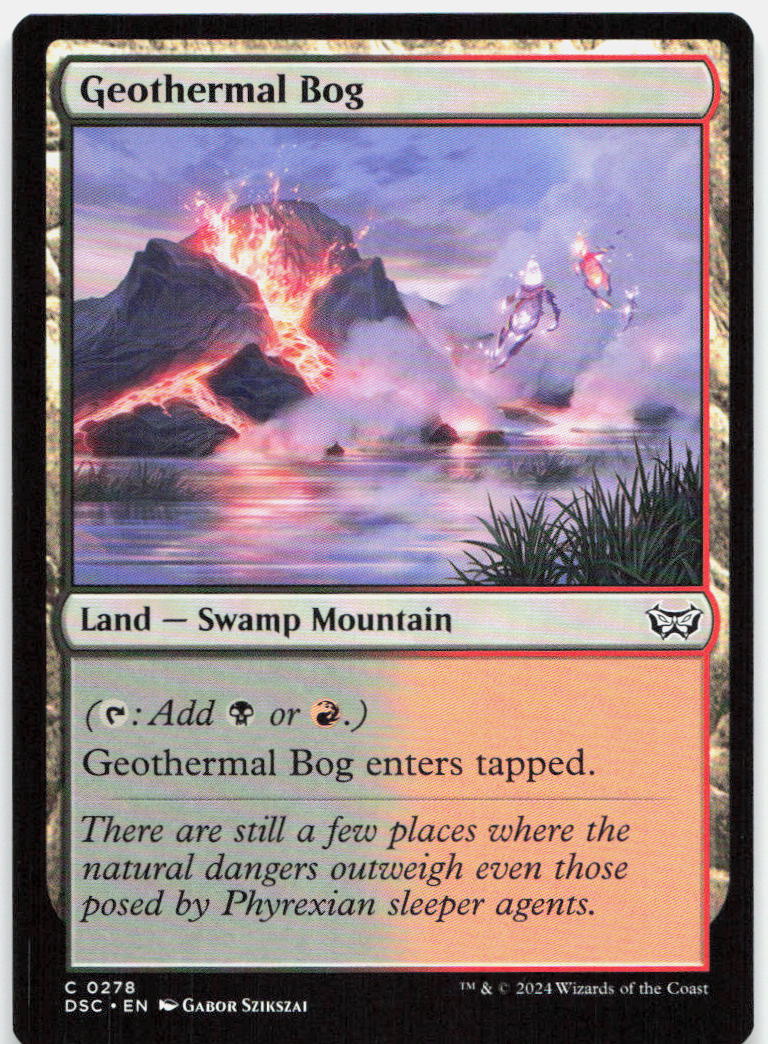 Geothermal Bog NM C Commander: Duskmourn: House of Horror 278