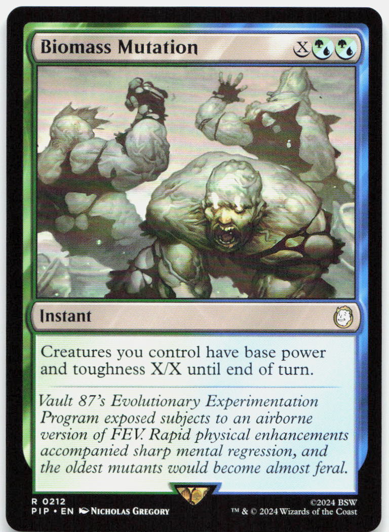 Biomass Mutation NM R Universes Beyond: Fallout 212