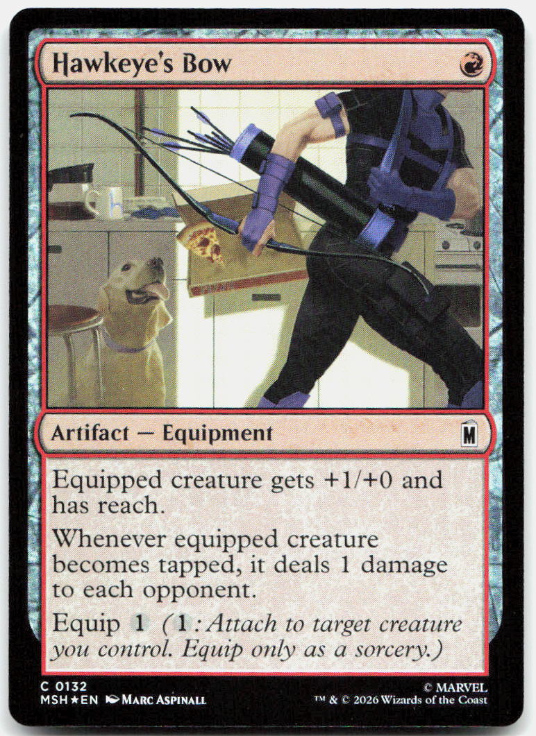 Hawkeye's Bow NM Foil C Marvel Super Heroes 132