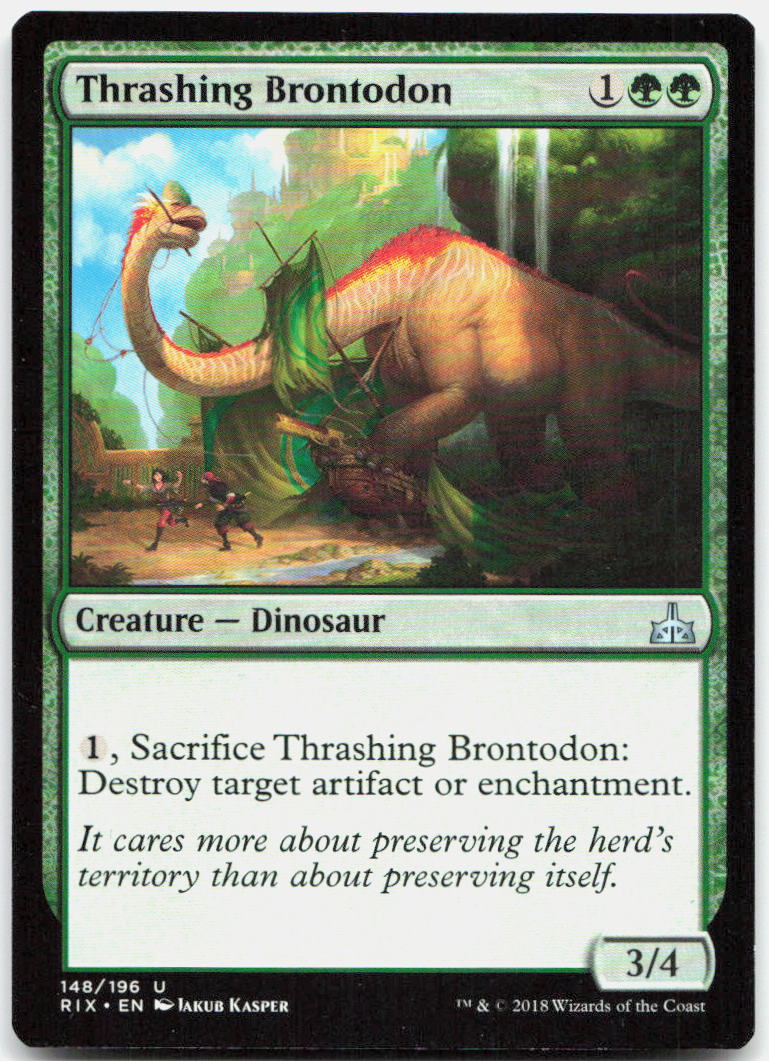 Thrashing Brontodon NM U Rivals of Ixalan 148