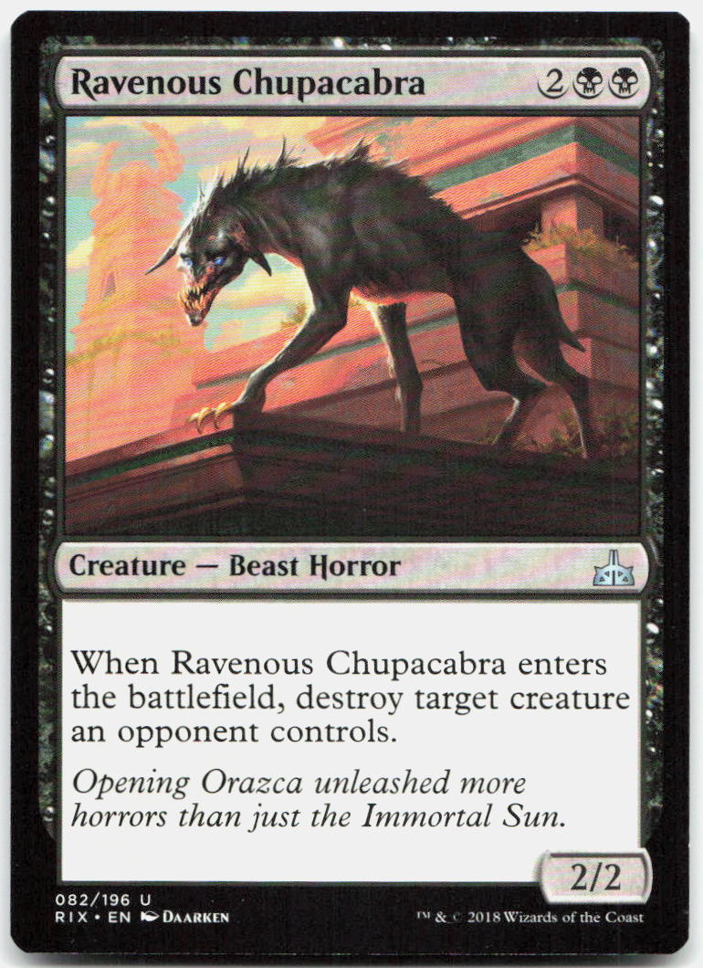 Ravenous Chupacabra NM U Rivals of Ixalan 82