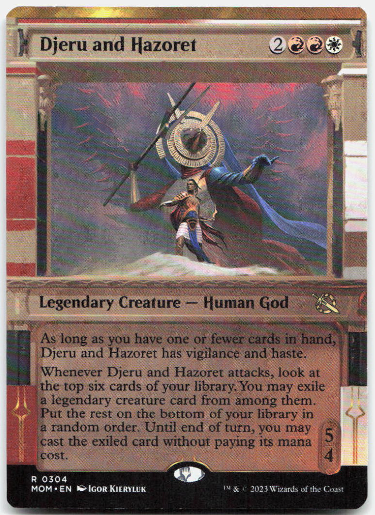Djeru and Hazoret (Showcase) NM R March of the Machine 304