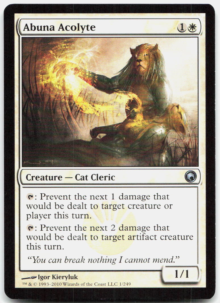 Abuna Acolyte NM U Scars of Mirrodin 1
