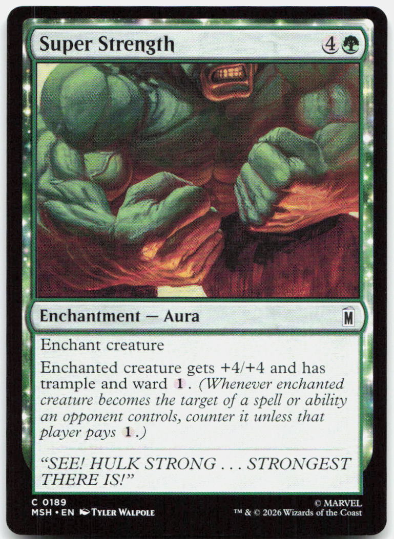 Super Strength NM C Marvel Super Heroes 189