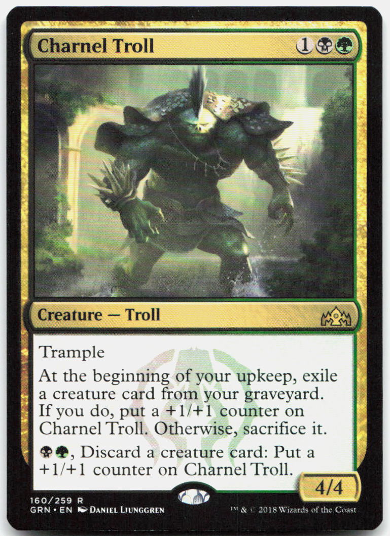 Charnel Troll NM R Guilds of Ravnica 160