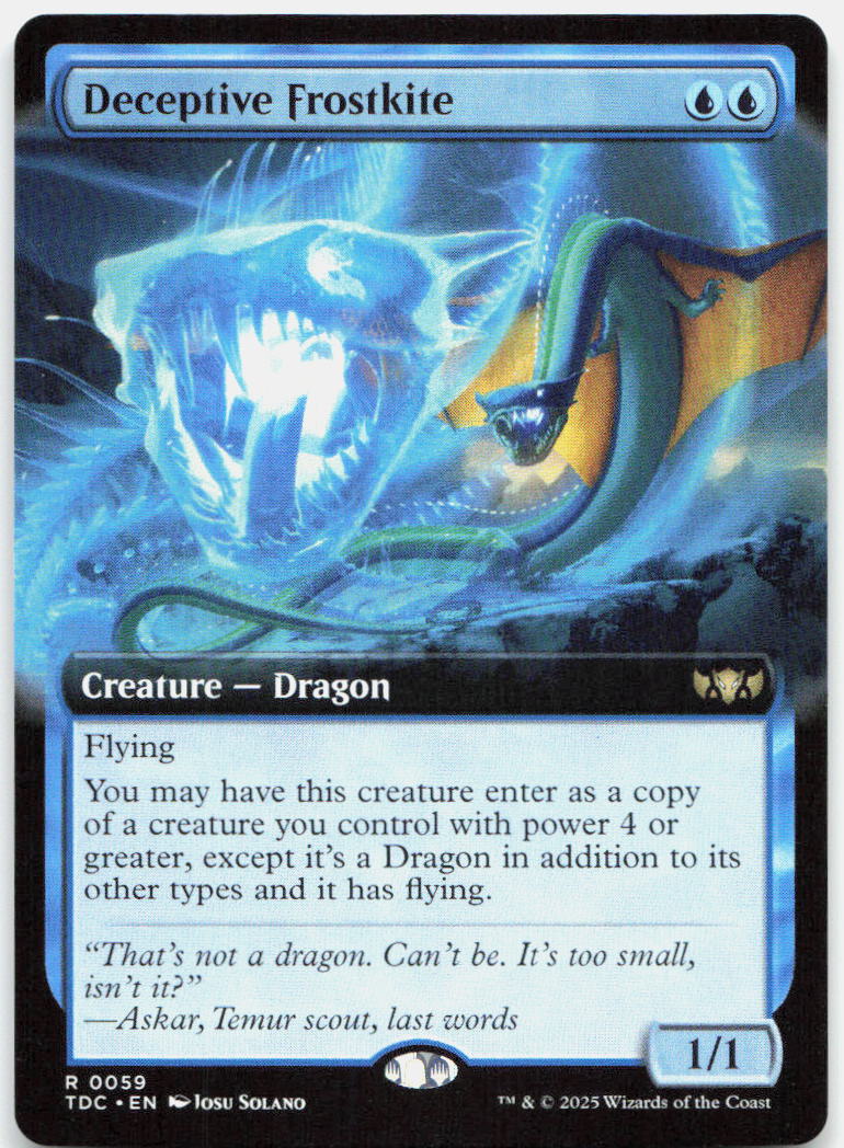 Deceptive Frostkite (Extended Art) NM R Commander: Tarkir: Dragonstorm 59