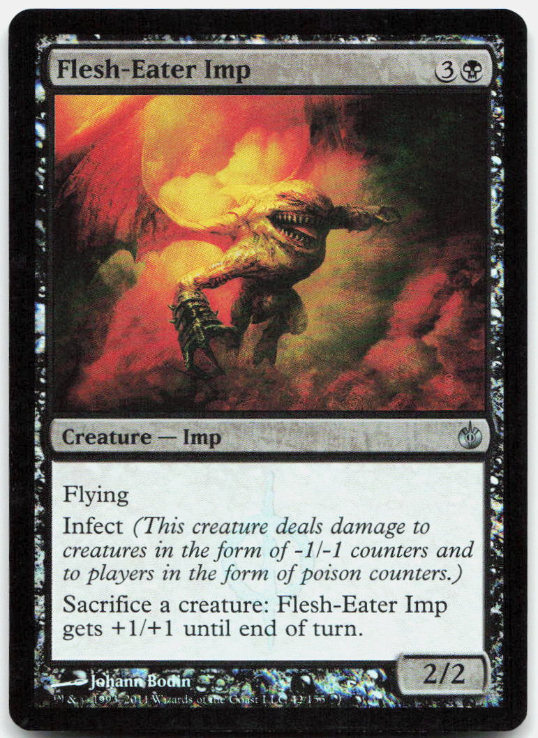 Flesh-Eater Imp NM Foil U Mirrodin Besieged 42