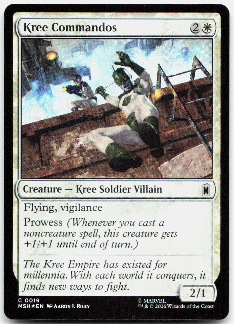 Kree Commandos NM Foil C Marvel Super Heroes 19