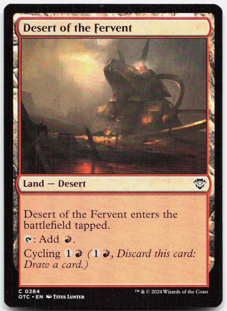Desert of the Fervent NM C Commander: Outlaws of Thunder Junction 284