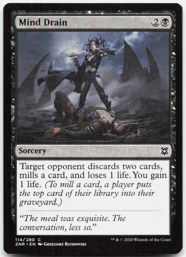 Mind Drain NM C Zendikar Rising 114