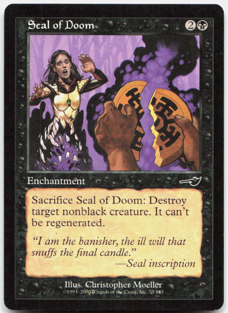 Seal of Doom NM C Nemesis 70