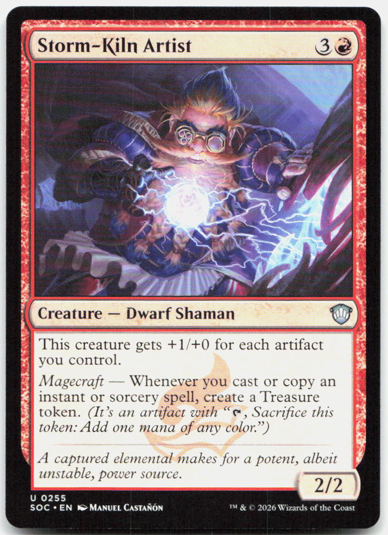 Storm-Kiln Artist NM U Commander: Secrets of Strixhaven 255