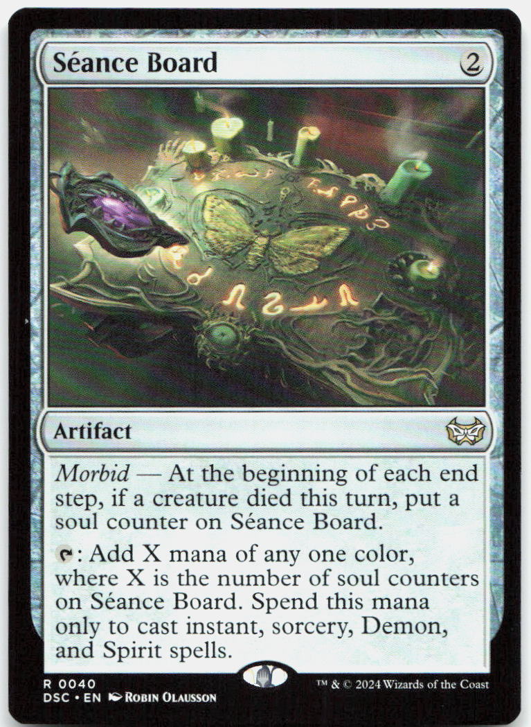 Seance Board NM R Commander: Duskmourn: House of Horror 40