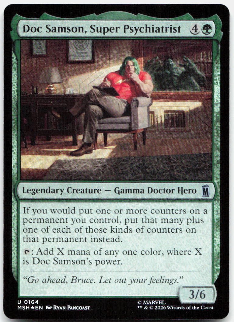 Doc Samson, Super Psychiatrist NM Foil U Marvel Super Heroes 164