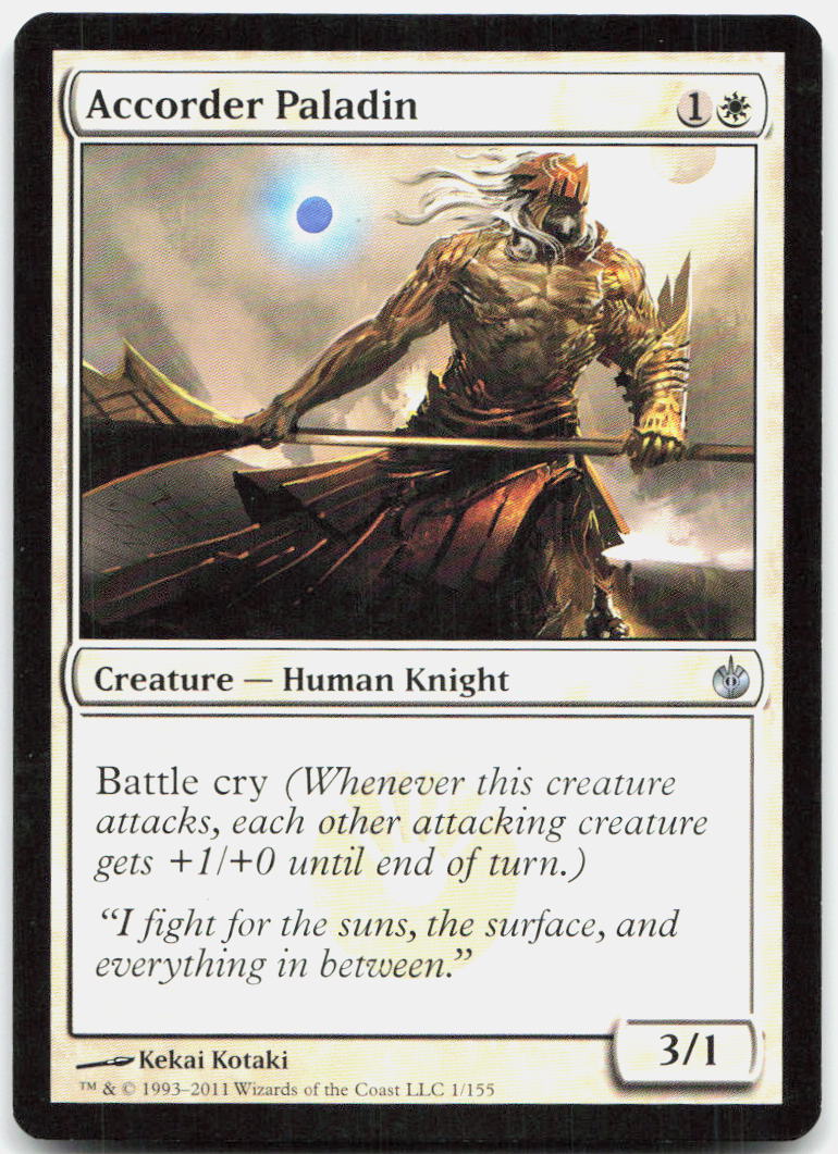 Accorder Paladin NM U Mirrodin Besieged 1