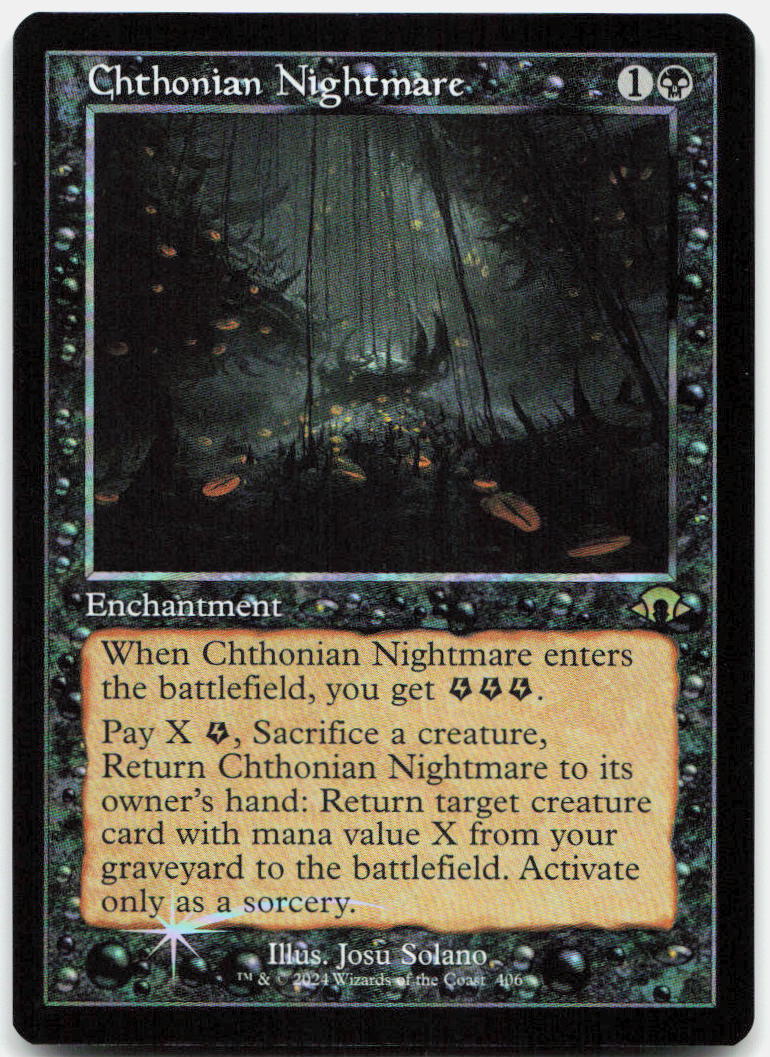 Chthonian Nightmare (Retro Frame) NM Foil R Modern Horizons 3 406