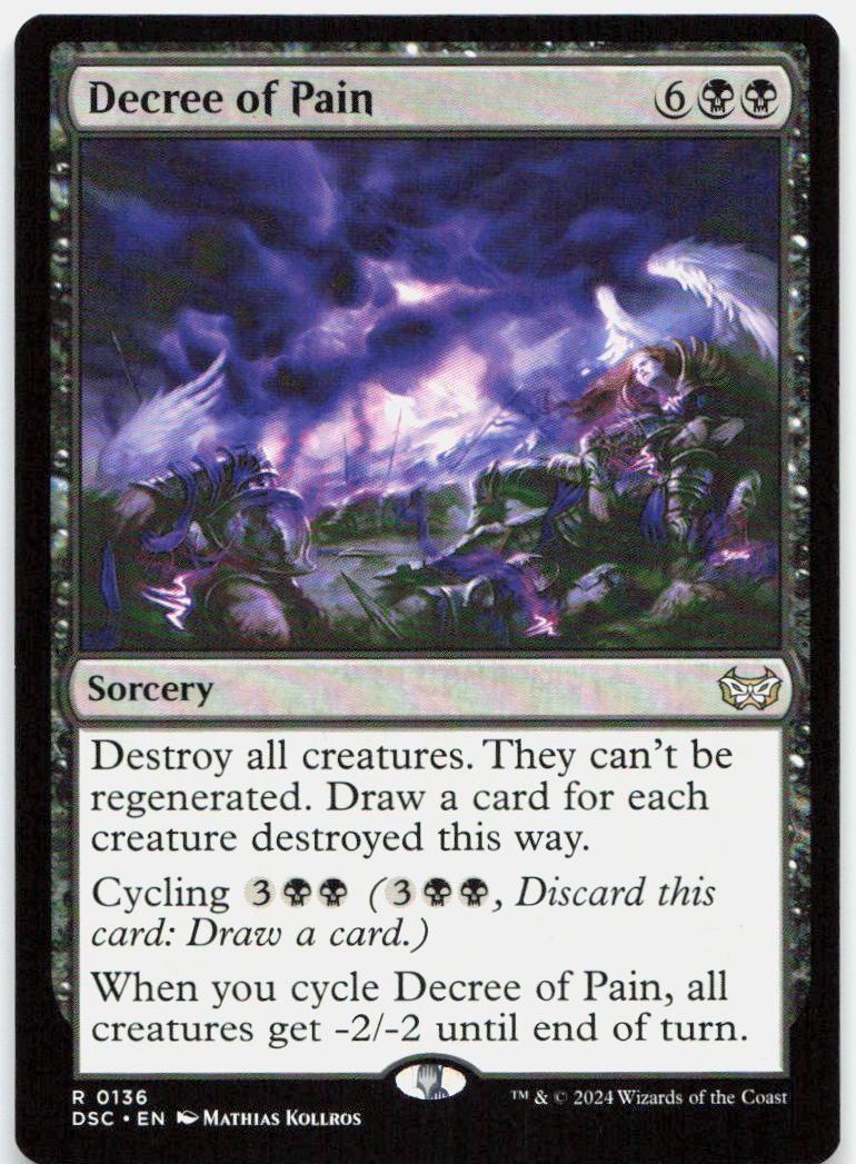 Decree of Pain NM R Commander: Duskmourn: House of Horror 136