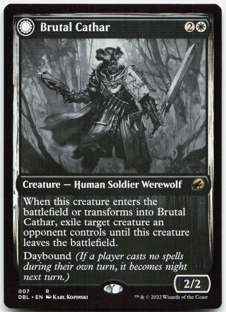 Brutal Cathar NM R Innistrad: Double Feature 7