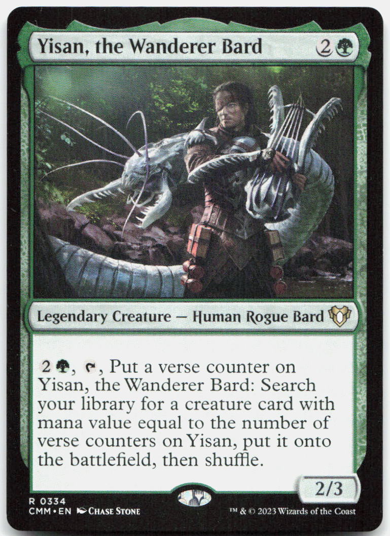 Yisan, the Wanderer Bard NM R Commander Masters 334