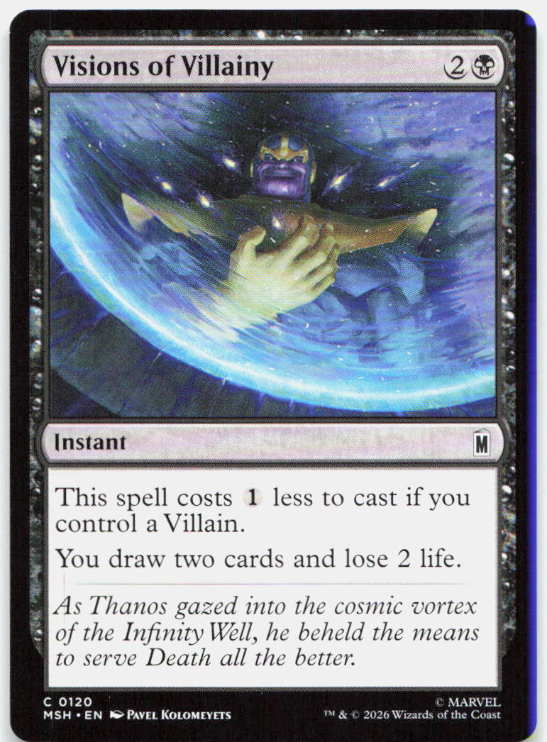 Visions of Villainy NM C Marvel Super Heroes 120