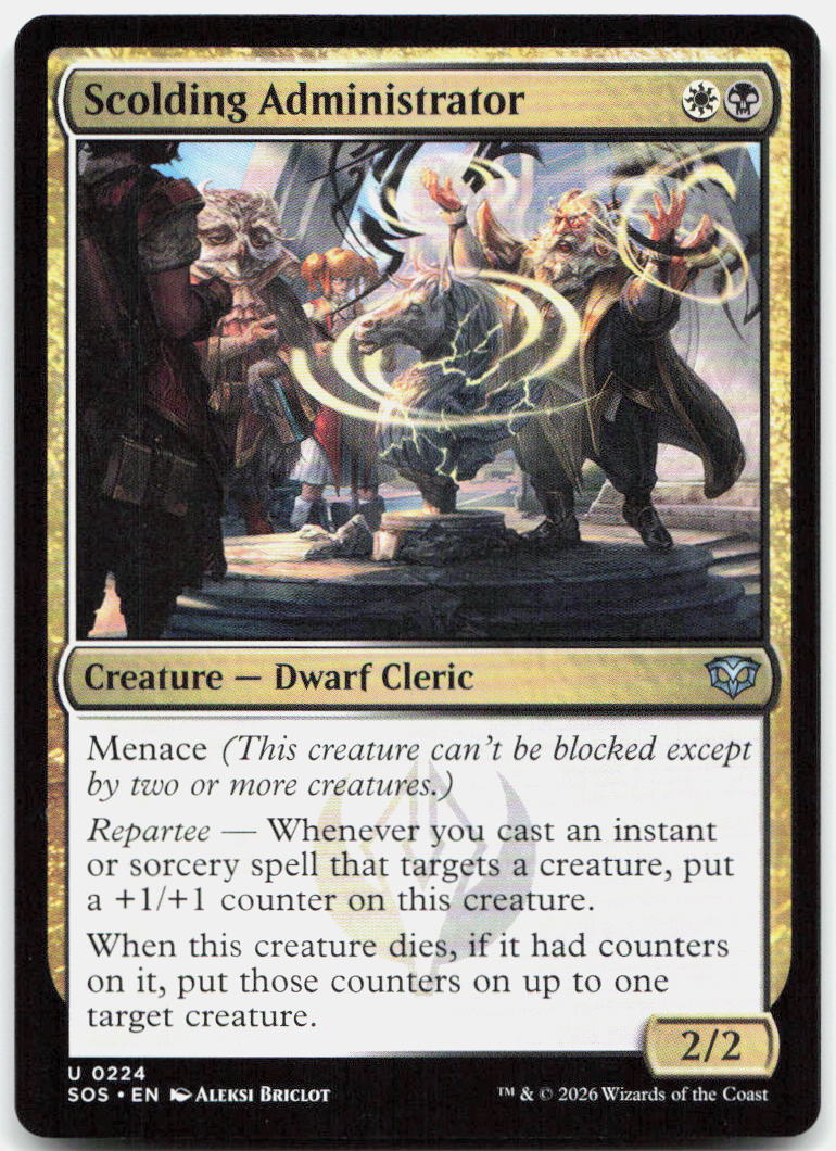 Scolding Administrator NM U Secrets of Strixhaven 224