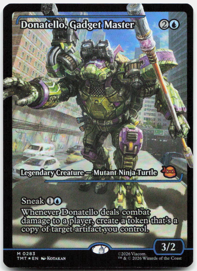 Donatello, Gadget Master (Showcase) NM Foil M Teenage Mutant Ninja Turtles 283