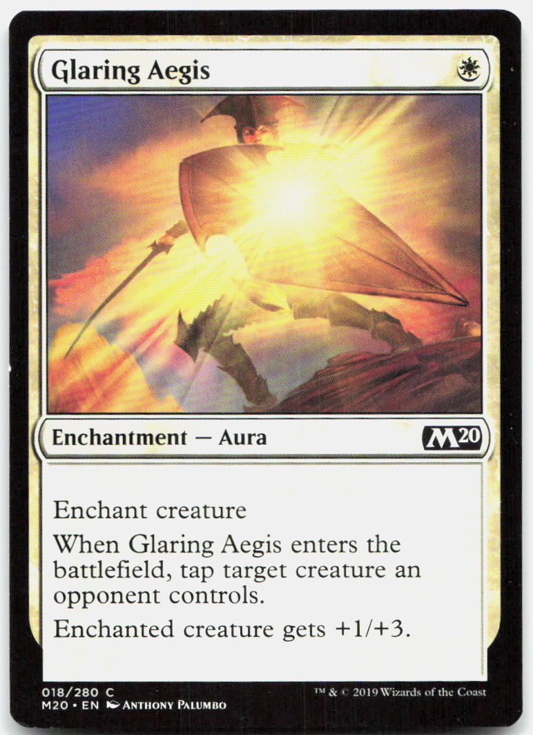 Glaring Aegis NM C Core Set 2020 18