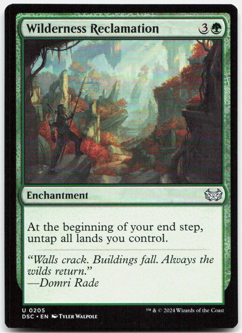 Wilderness Reclamation NM U Commander: Duskmourn: House of Horror 205