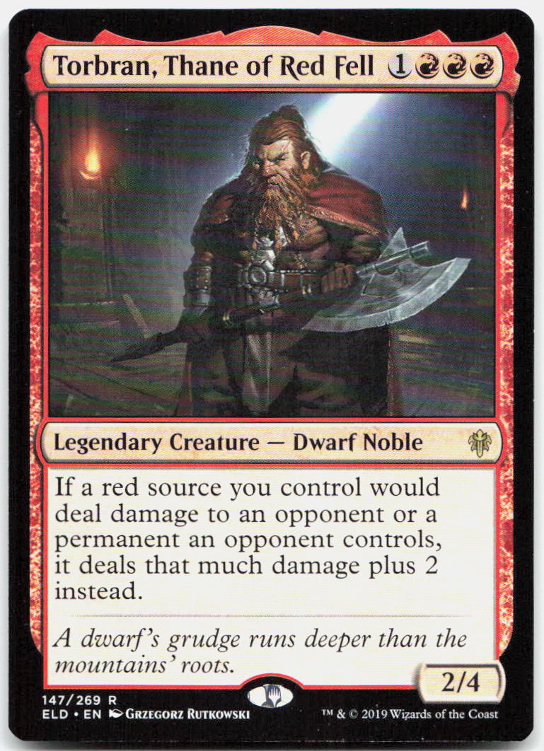 Torbran, Thane of Red Fell NM R Throne of Eldraine 147