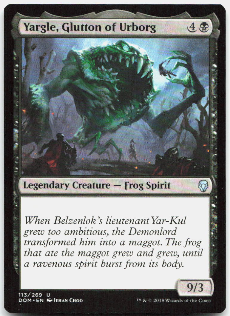 Yargle, Glutton of Urborg NM U Dominaria 113