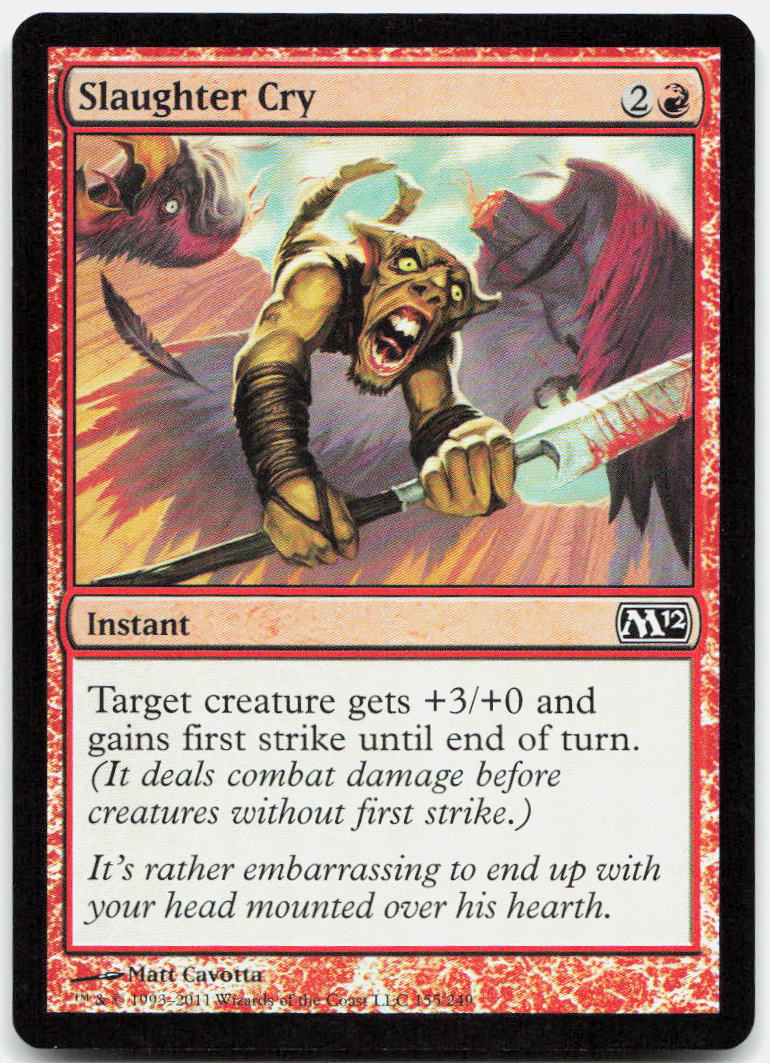 Slaughter Cry NM Foil C Magic 2012 (M12) 155