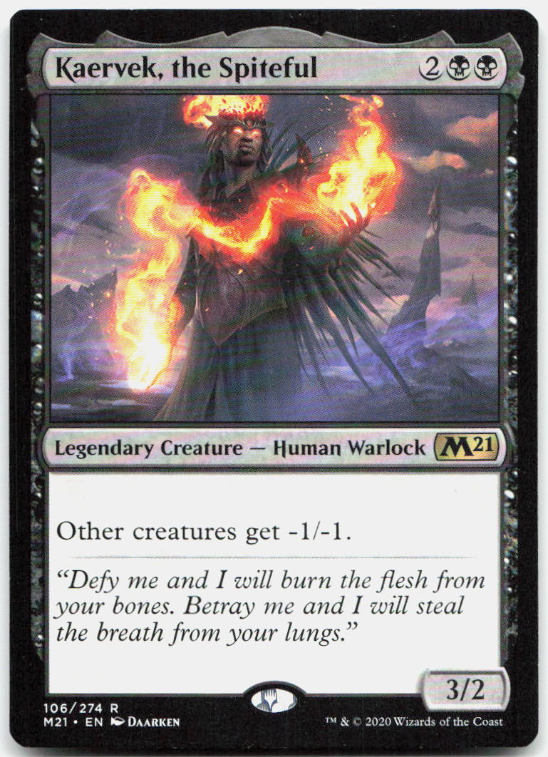 Kaervek, the Spiteful NM R Core Set 2021 106