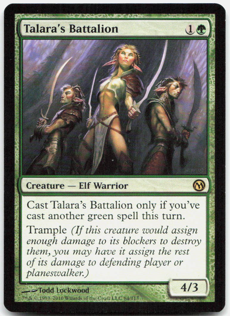 Talara's Battalion NM R Duels of the Planeswalkers 84