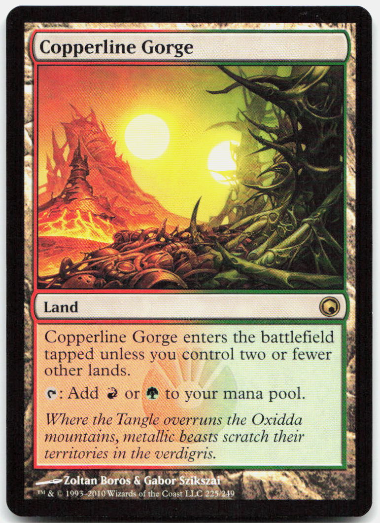 Copperline Gorge NM R Scars of Mirrodin 225