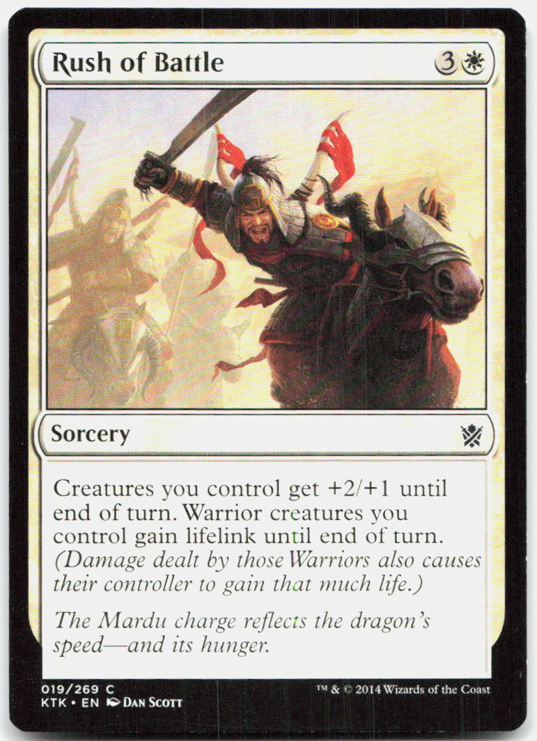 Rush of Battle NM C Khans of Tarkir 19