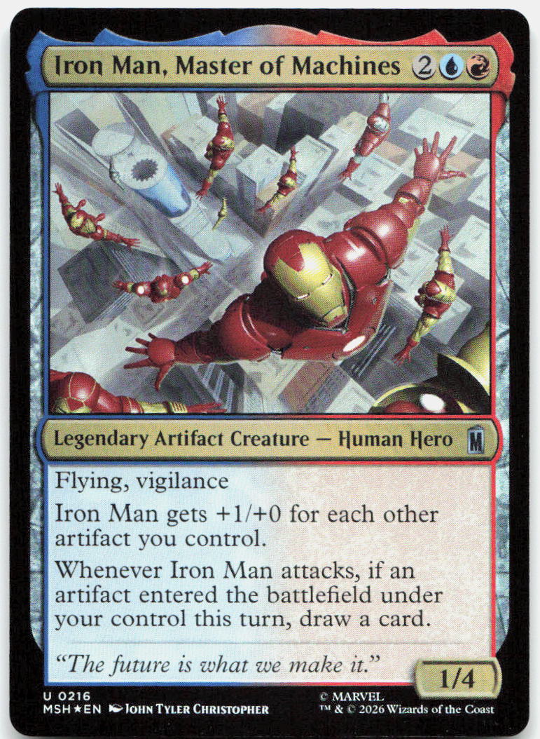 Iron Man, Master of Machines NM Foil U Marvel Super Heroes 216