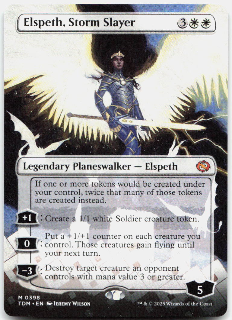 Elspeth, Storm Slayer (Borderless) NM M Tarkir: Dragonstorm 398