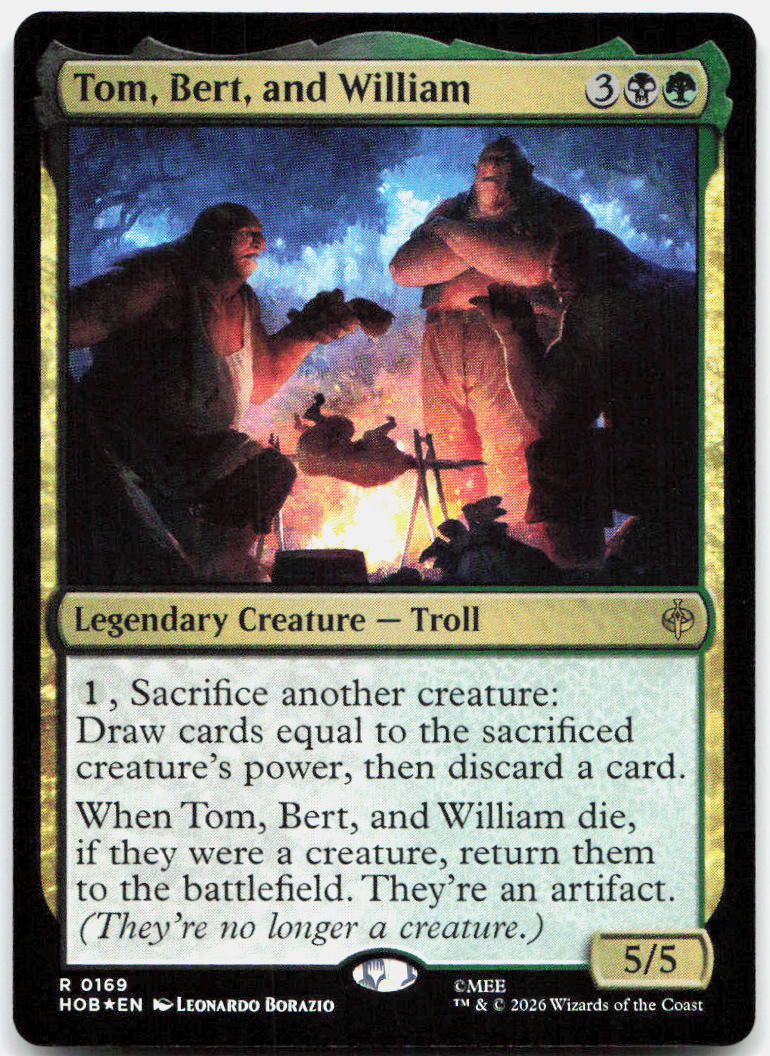 Tom, Bert, and William NM Foil R The Hobbit 169