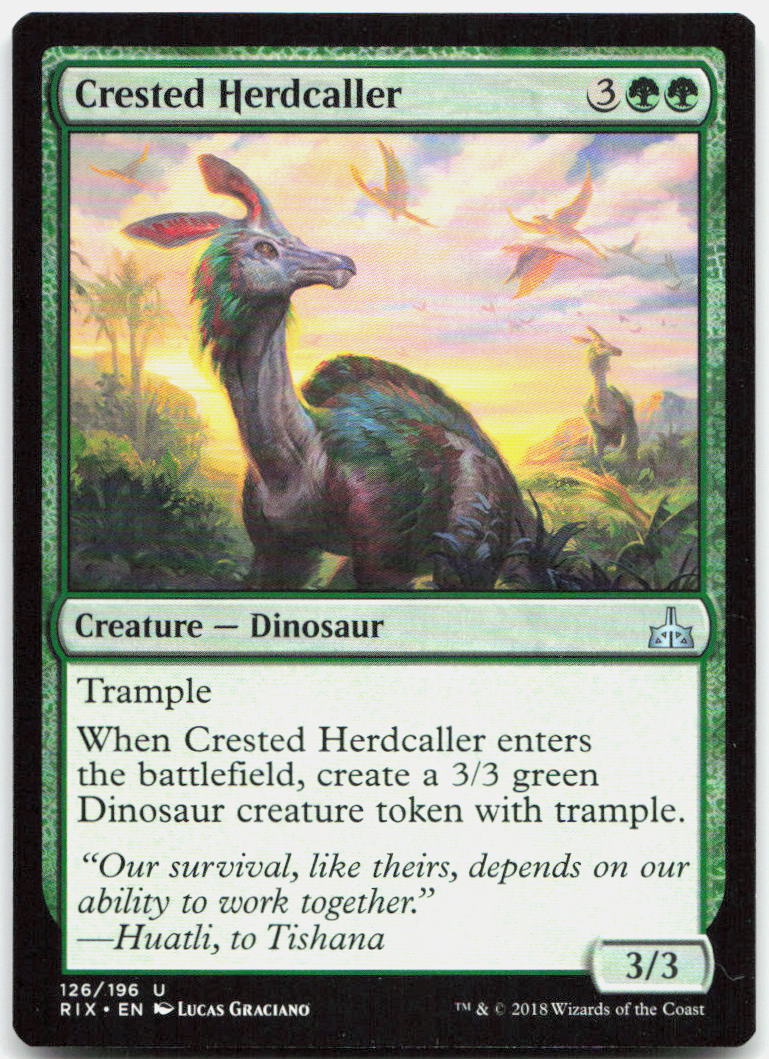 Crested Herdcaller NM U Rivals of Ixalan 126