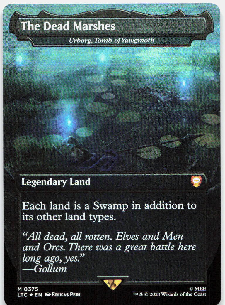 The Dead Marshes - Urborg, Tomb of Yawgmoth (Borderless) NM Foil M  LOTR 375