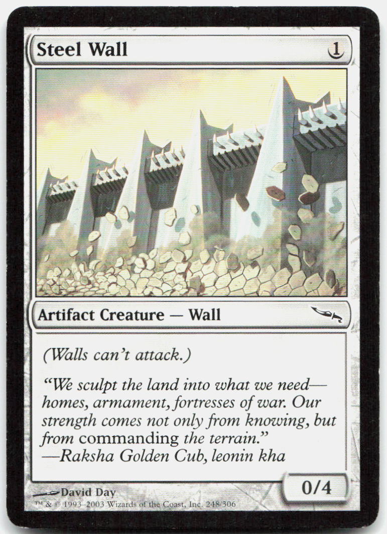 Steel Wall NM C Mirrodin 248